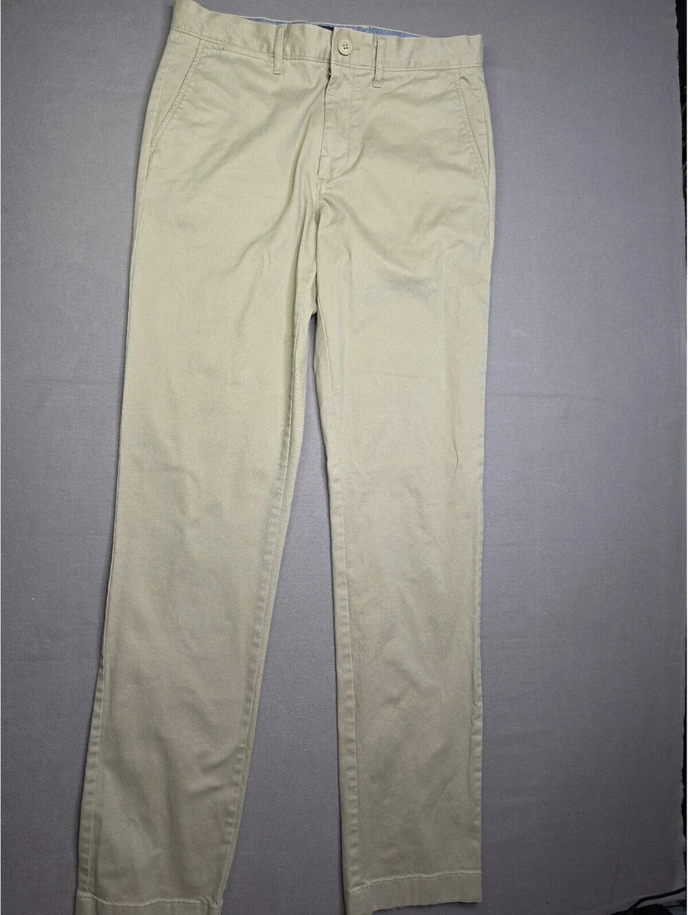 J.Crew Men’s Chino Pants 30x34 Khaki Beige Stretch Cotton Classic Preppy